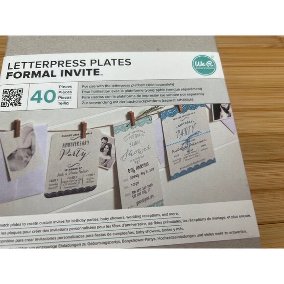 NIB Bundle of Letter Press Ink  & Letter Press Plates Formal Invite Paper Crafts - Picture 4 of 11